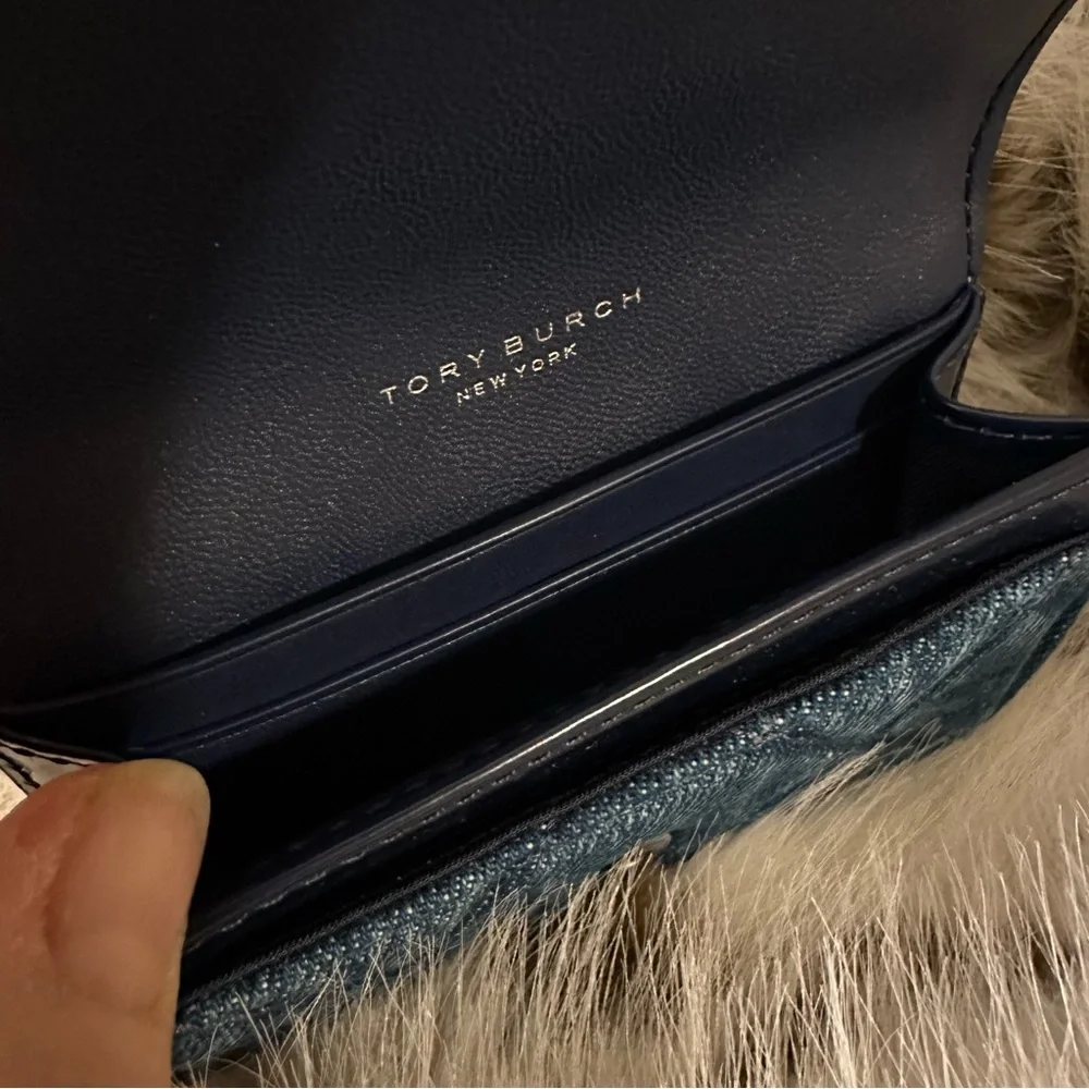 NWT | Tory Burch Willa Denim Card Case Wallet - Picture 7 of 8